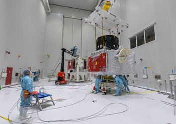 Completing the BepiColombo stack