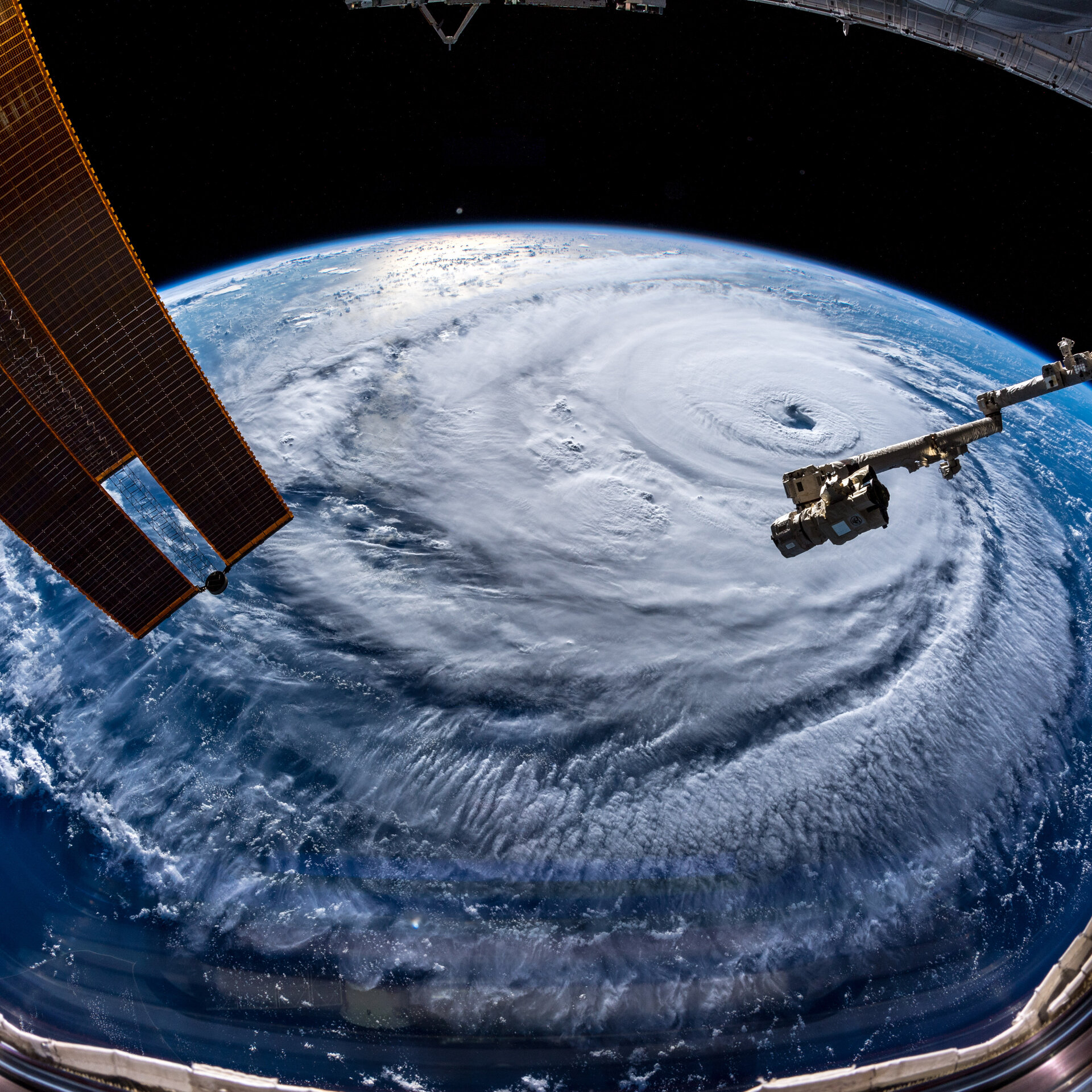 Hurricane Florence wide-angle