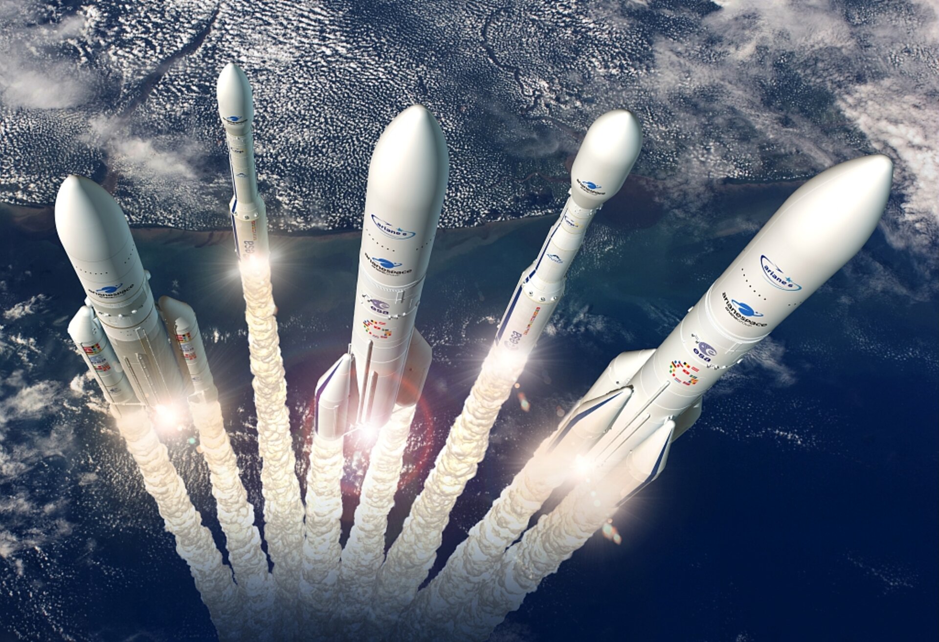 Artist's view of Europe's launcher family