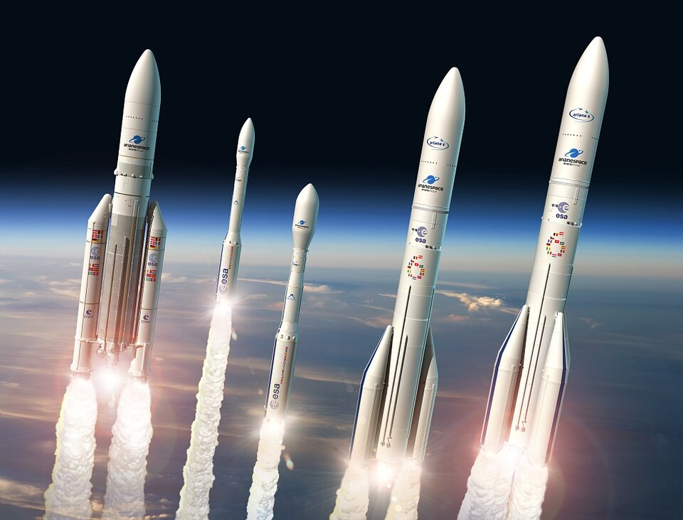Artist's view of Europe's launcher family