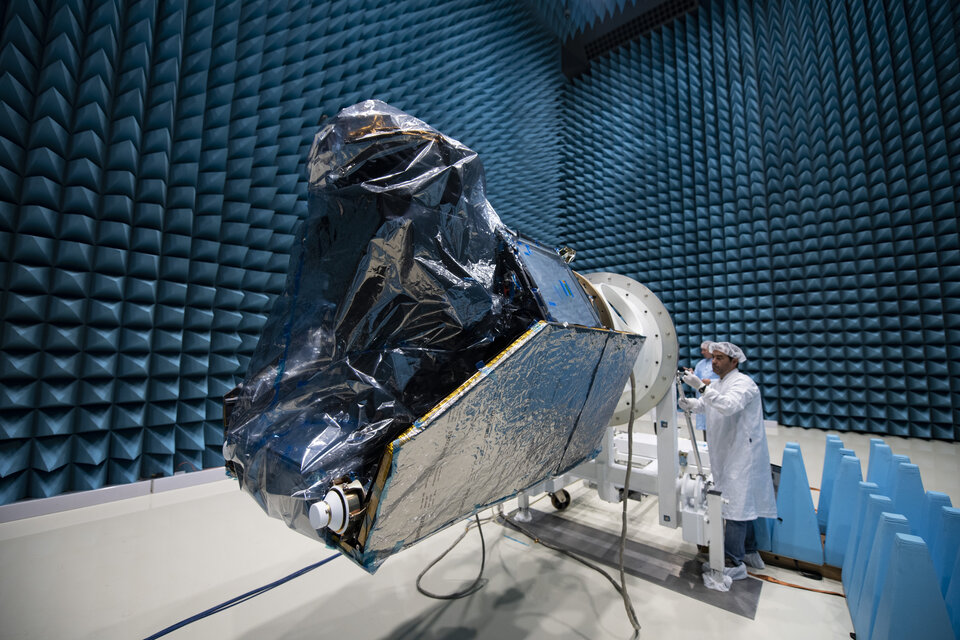 Cheops satellite testing