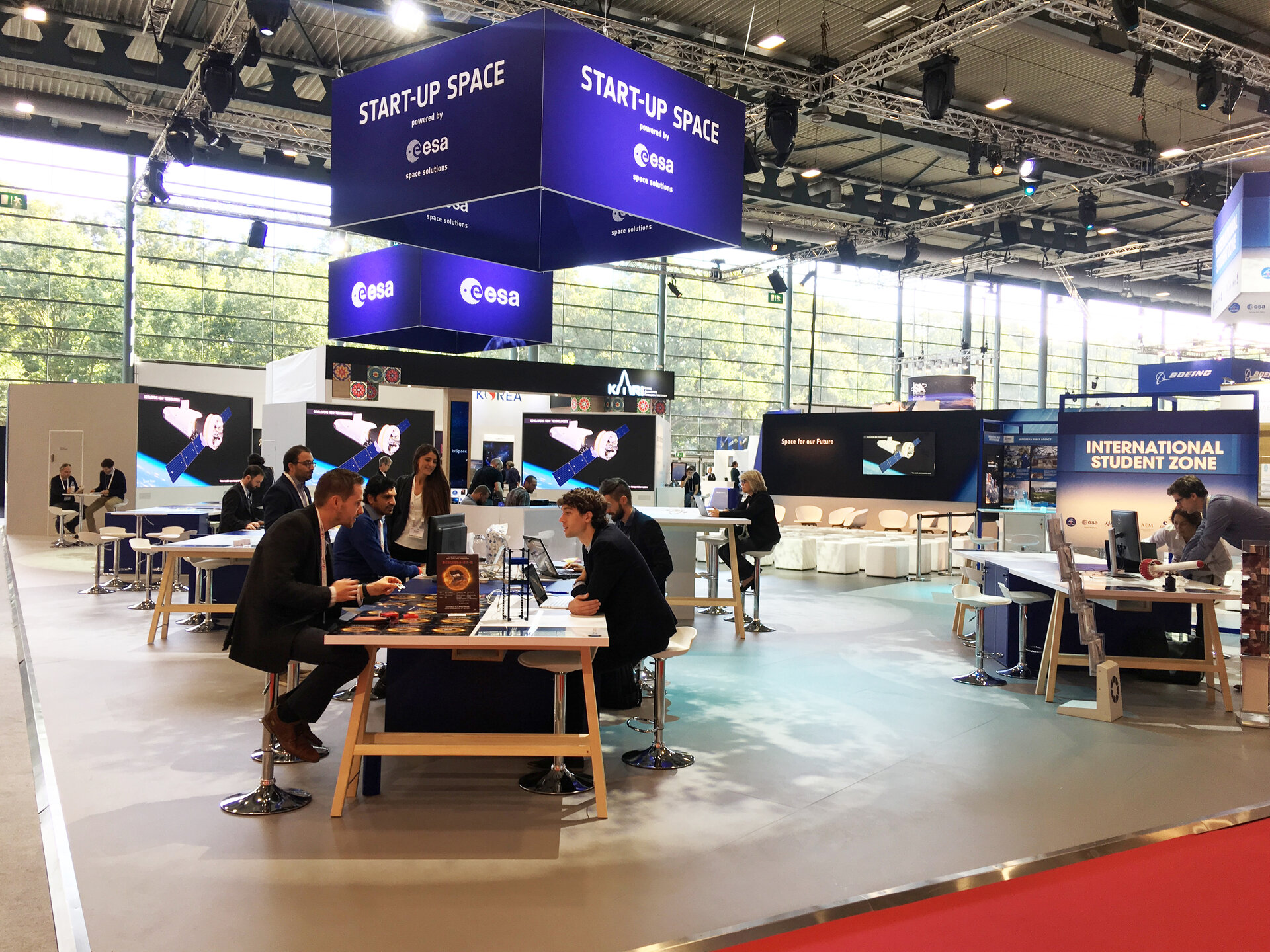 ESA Exhibition hall at IAC 2018