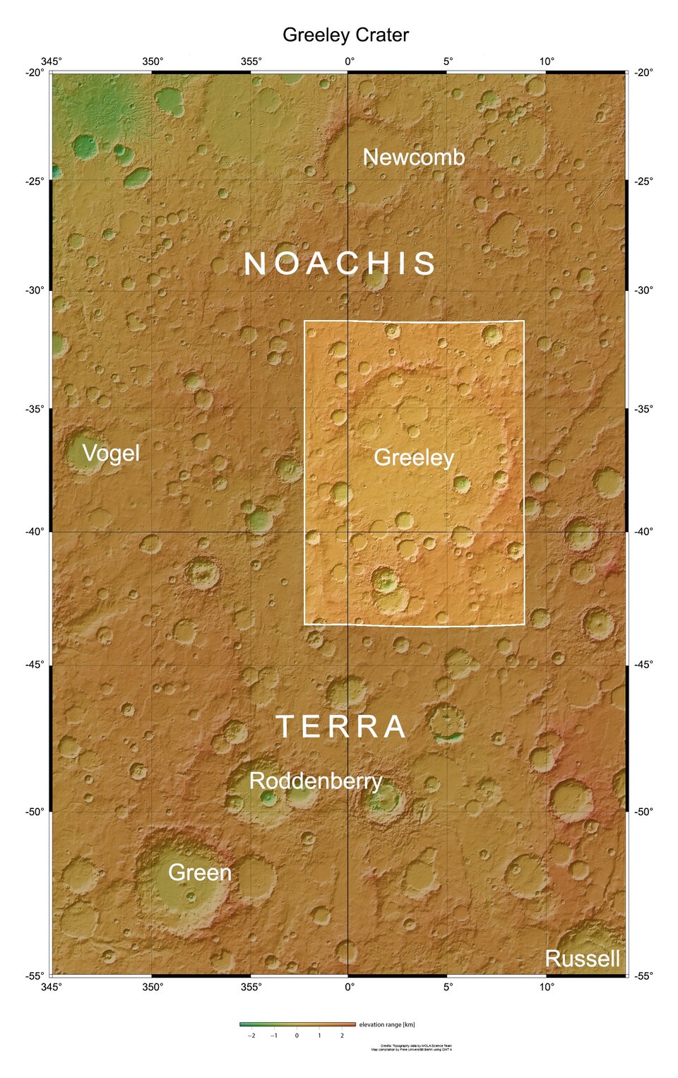 Greeley Crater in context