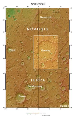 Greeley Crater in context