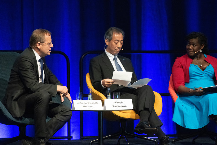 Jan Wörner, ESA DG, during Heads of Space Agencies Plenary session