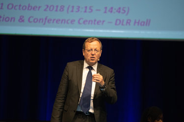 Jan Wörner, ESA DG during Heads of Space Agencies Plenary session