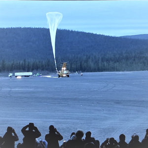 Students watch their experiments lift-off