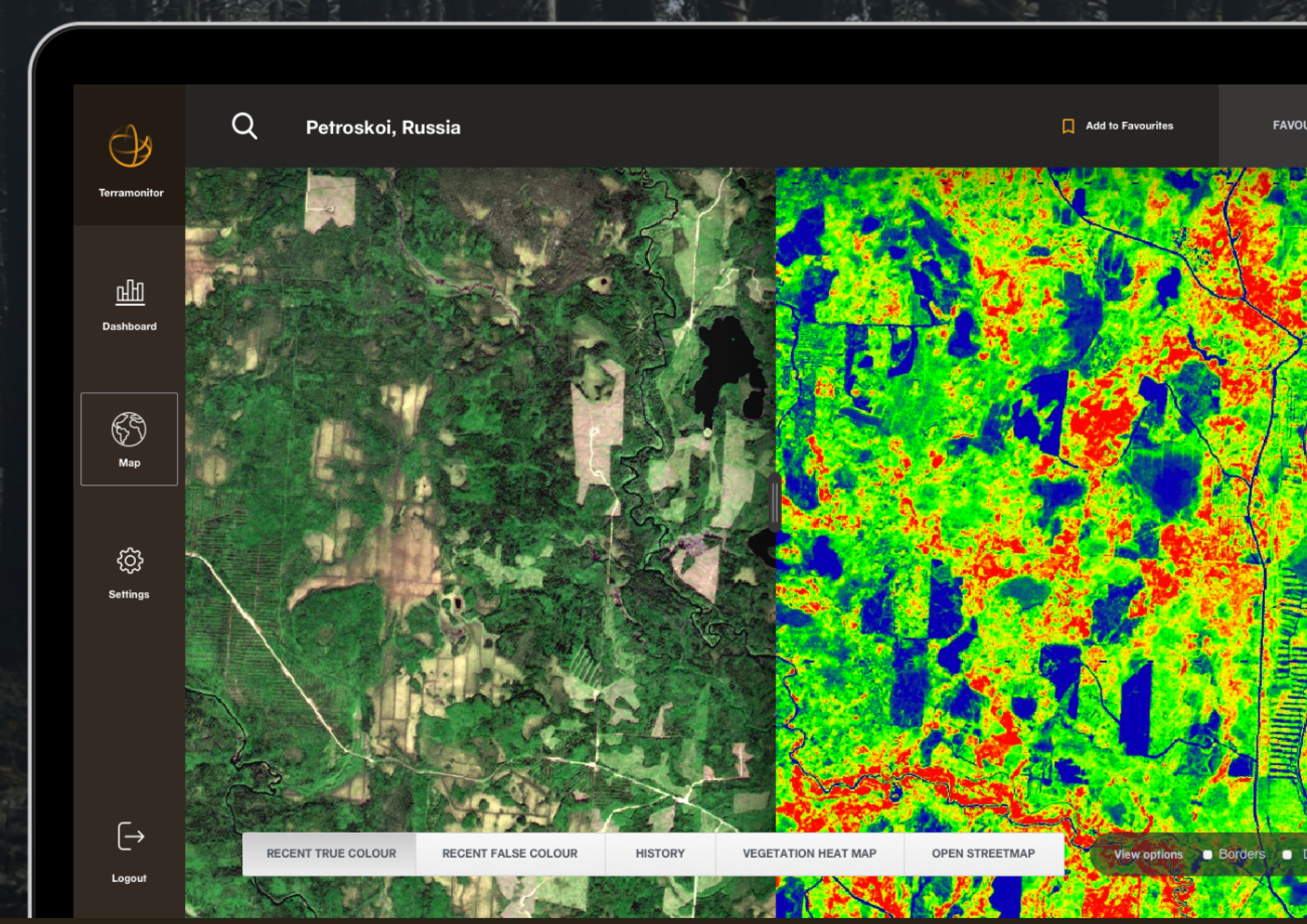 Smart forestry by satellite data