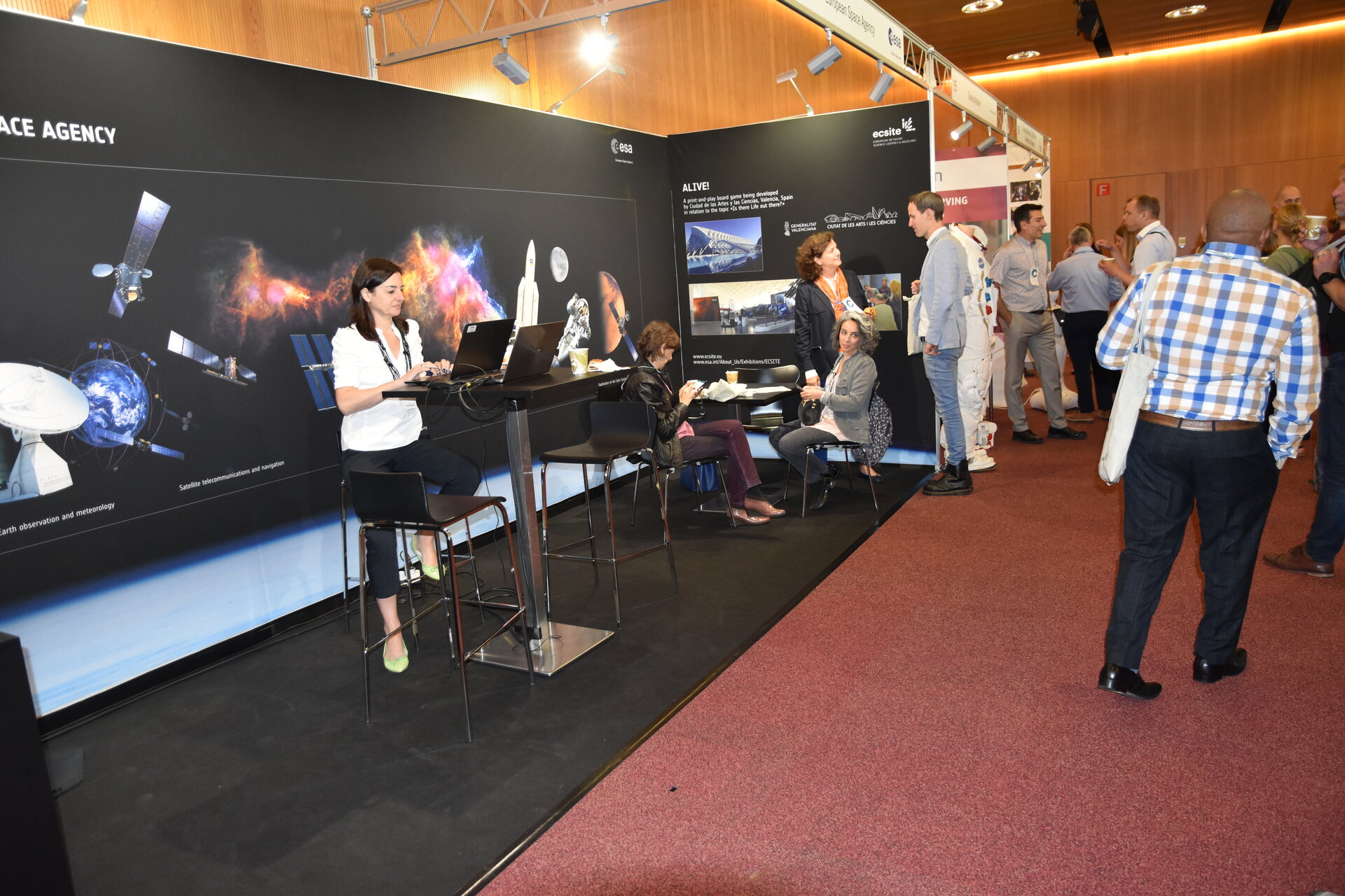 The ESA booth at the Ecsite Annual Conference 2018