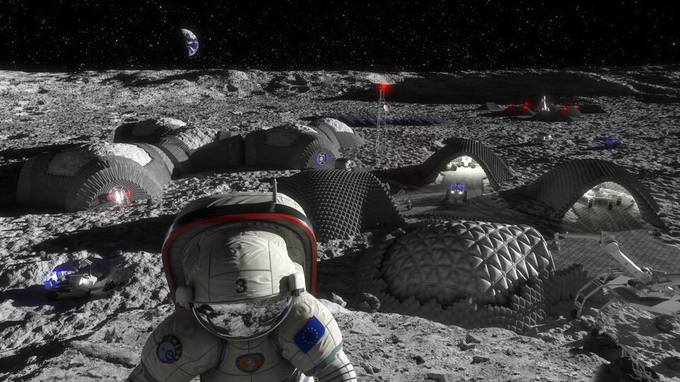 So könnte eine zukünftige Mondstation aussehen