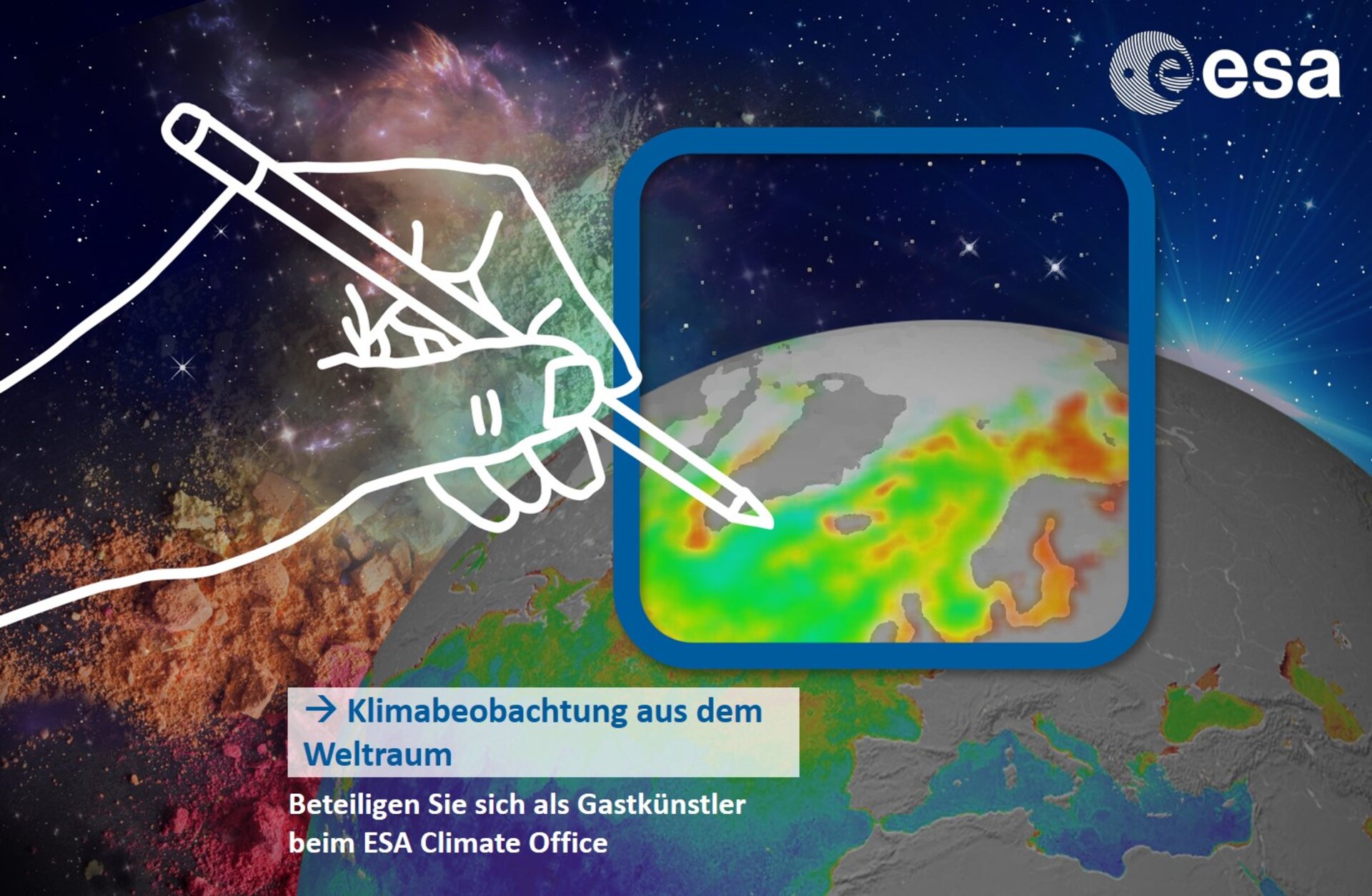 Kunstbettbewerb: Klima aus dem Weltraum