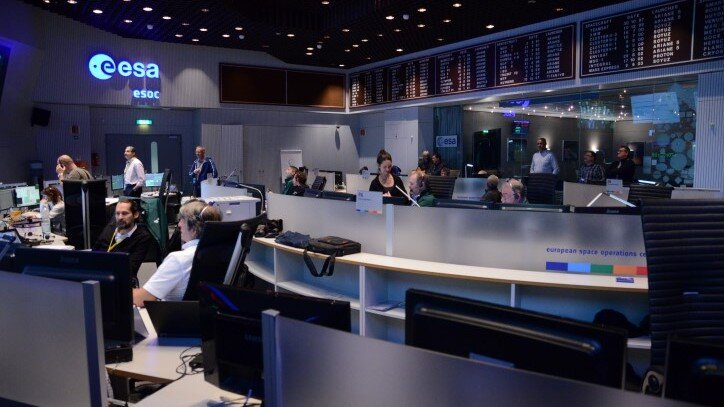 Generalprobe im ESA Kontrollzentrum