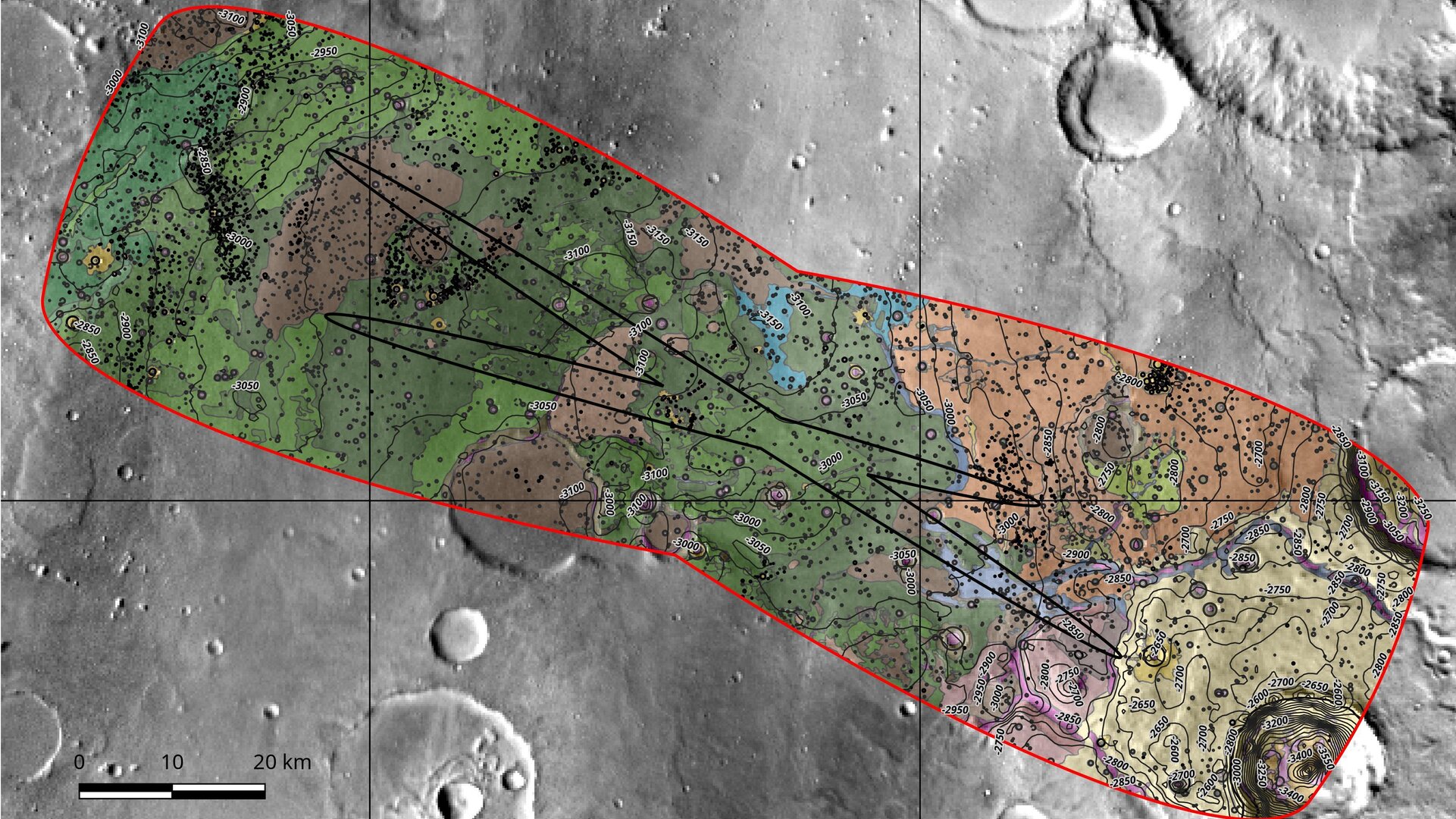 Oxia Planum texture map