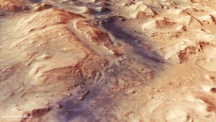 Perspective view of Nili Fossae