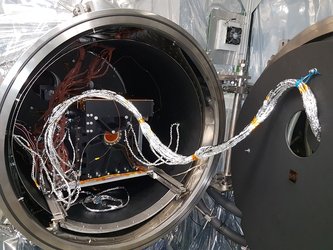 Rover laboratory inside test chamber