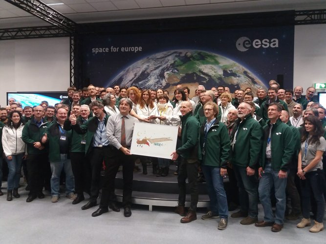 The MetOp-C team of teams during pre-launch briefing