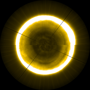 An artificial Proba-2 view of the solar north pole