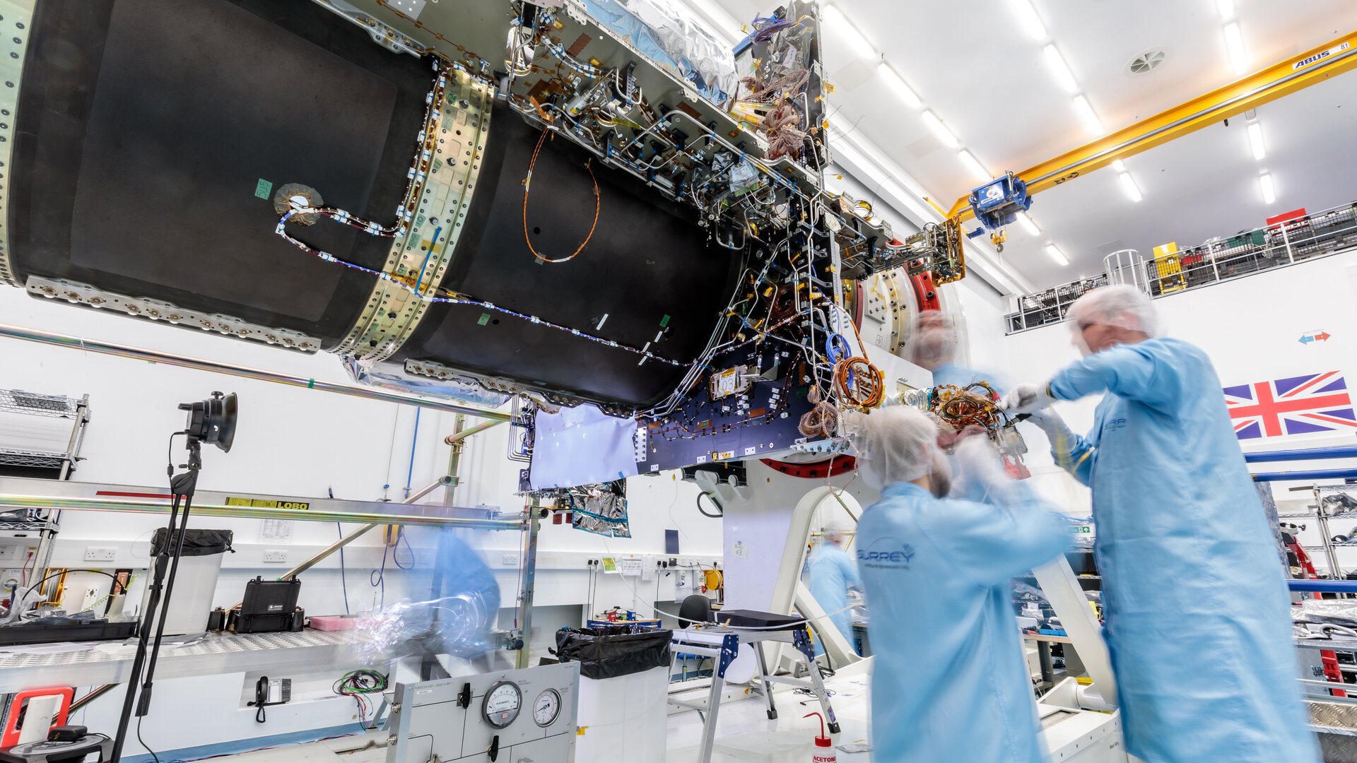 The Eutelsat Quantum satellite was built by Surrey Satellite Technology Ltd in Guildford