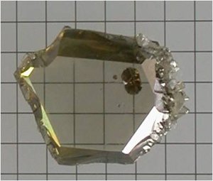 Crystal of gallium nitride