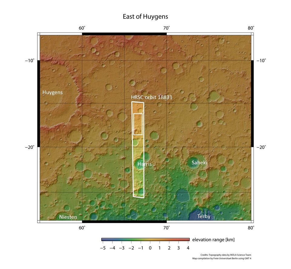 Říční síť na Marsu v kontextu