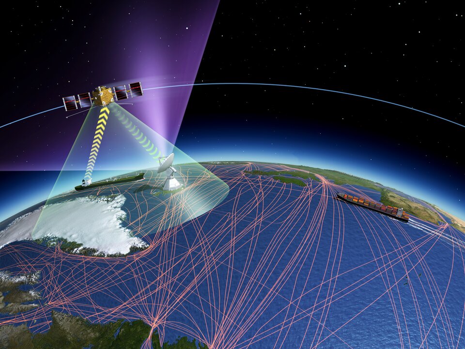 Space-based services provide global ship tracking, reduce pollution, and promote monitoring of dangerous cargo