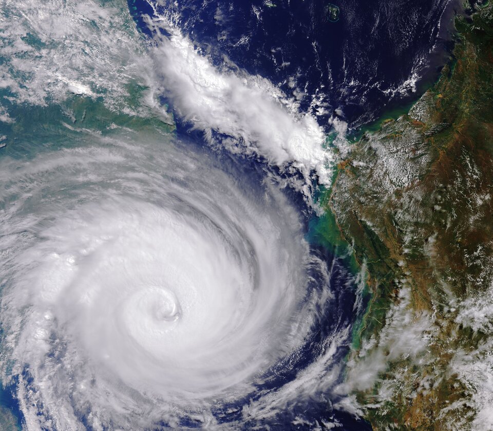 Ciclón Idai al oeste de Madagascar