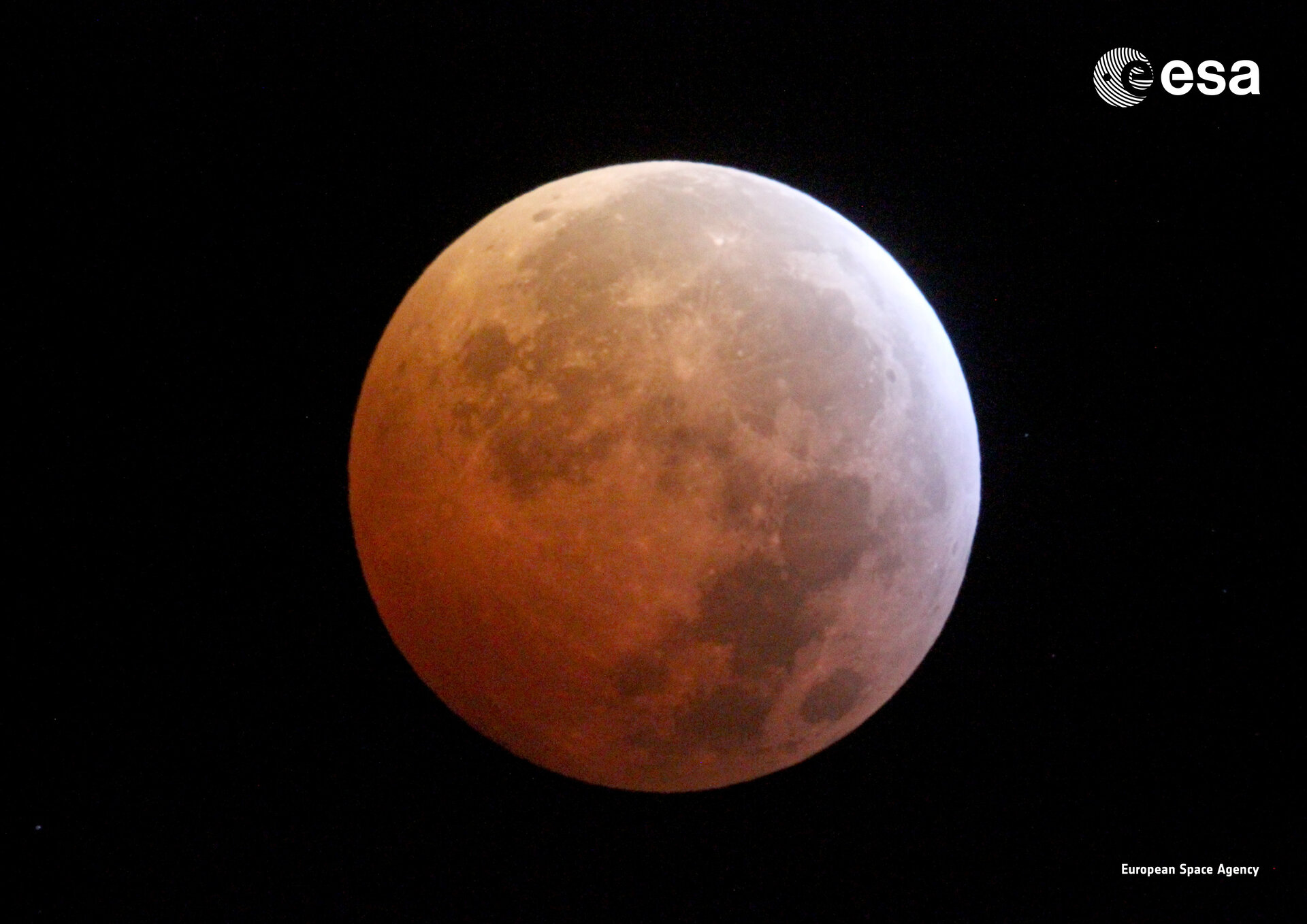 lunar eclipse from space