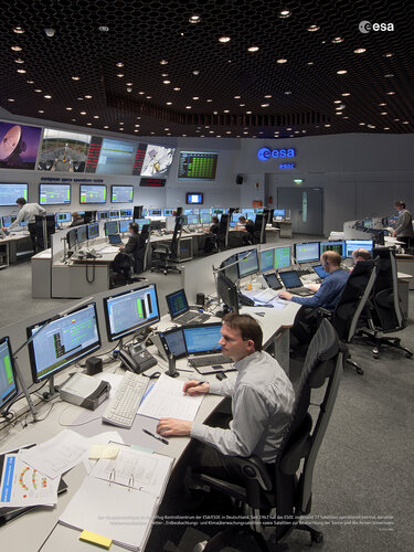 Missionskontrollraum im ESOC