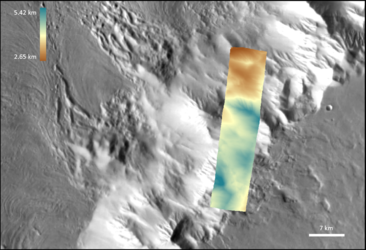 Olympus Mons flanks – digital terrain model