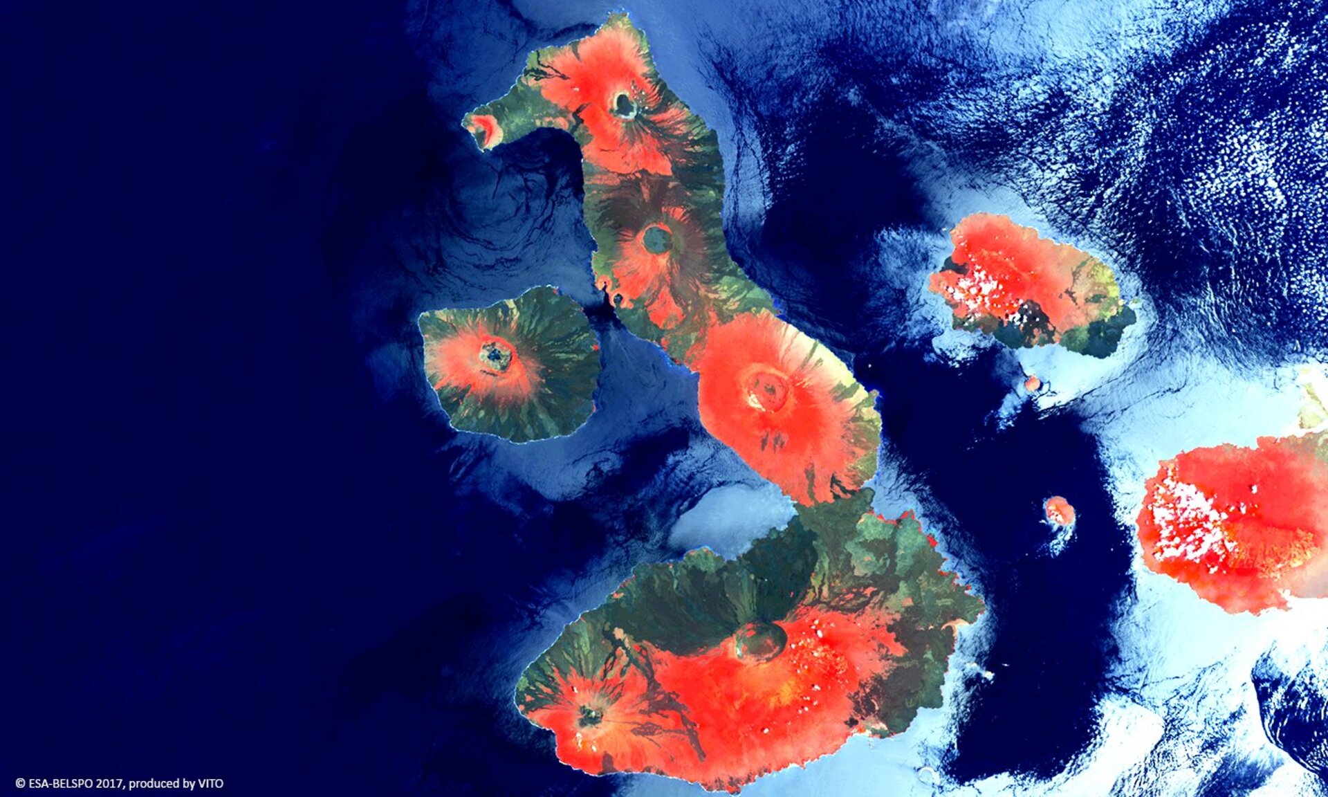 Proba-V view of Galápagos