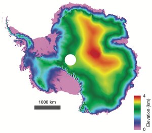 Antarctica detailed in 3D