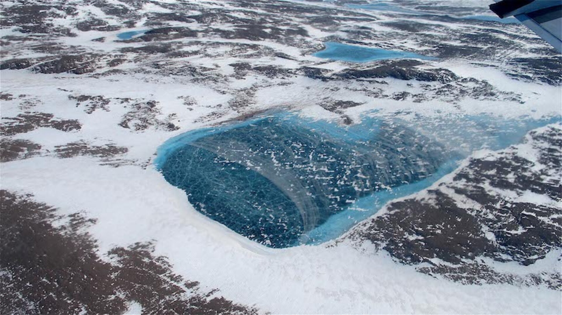 Meltwater lake