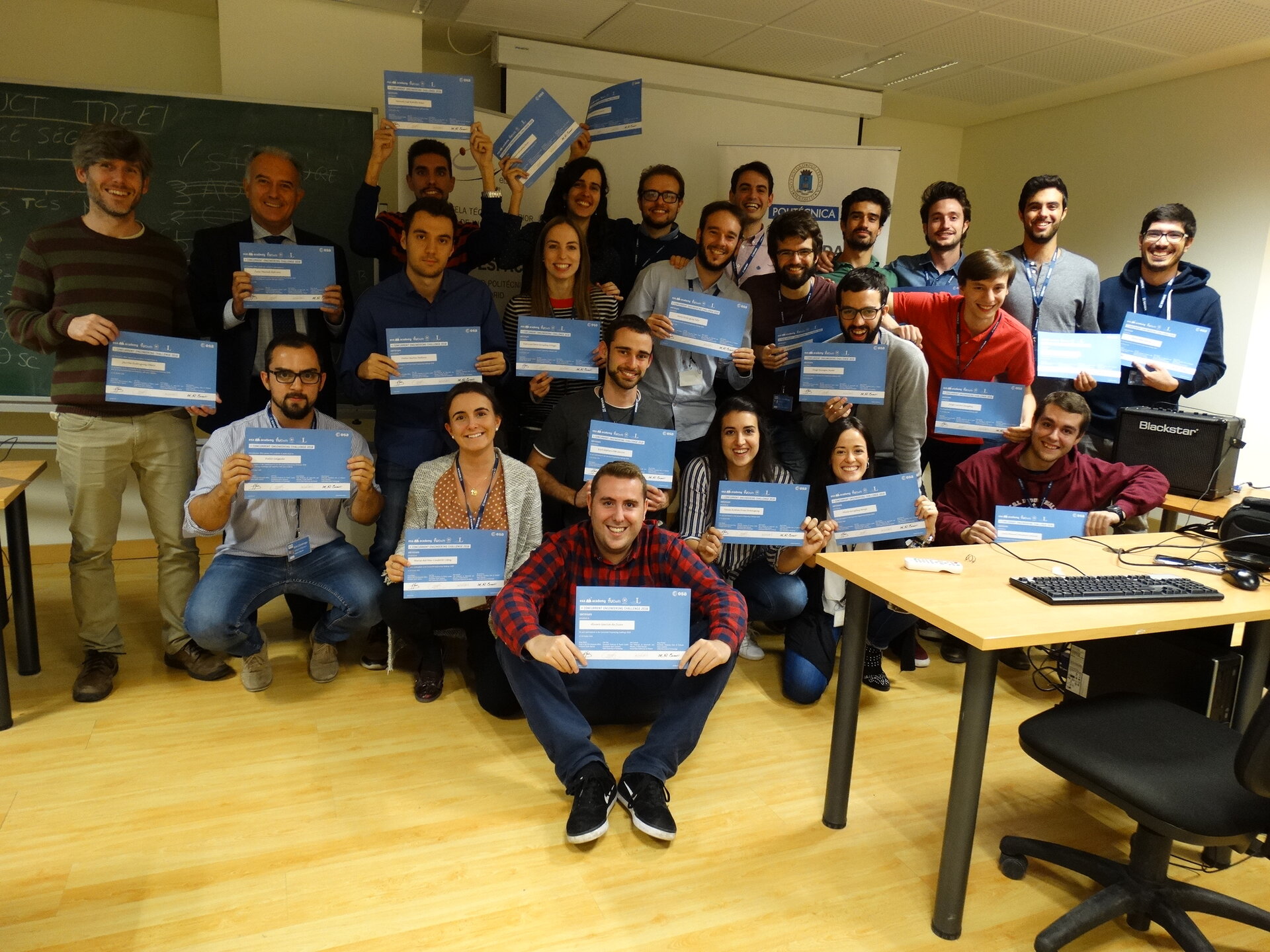 Students participating from Universidad Politecnica de Madrid in 2018