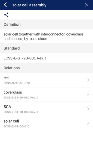 ECSS e-Glossary app