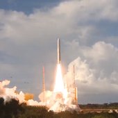 EDRS-C aboard Ariane 5 shortly after launch