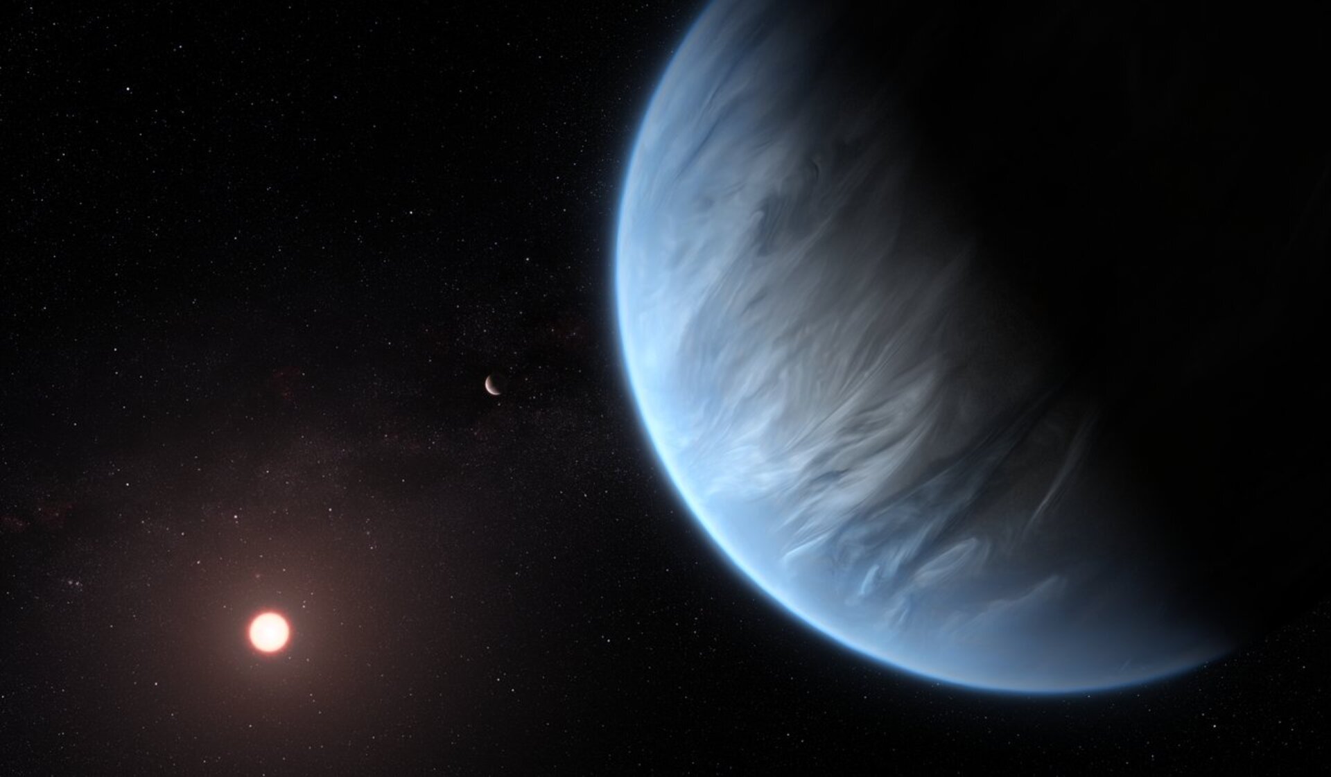 Hubble finds water vapor on habitable-zone exoplanet for the first time