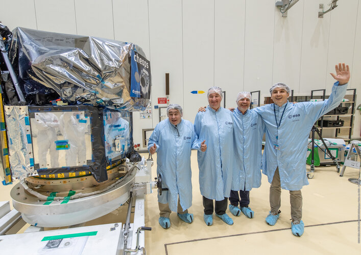 Cheops team in Kourou