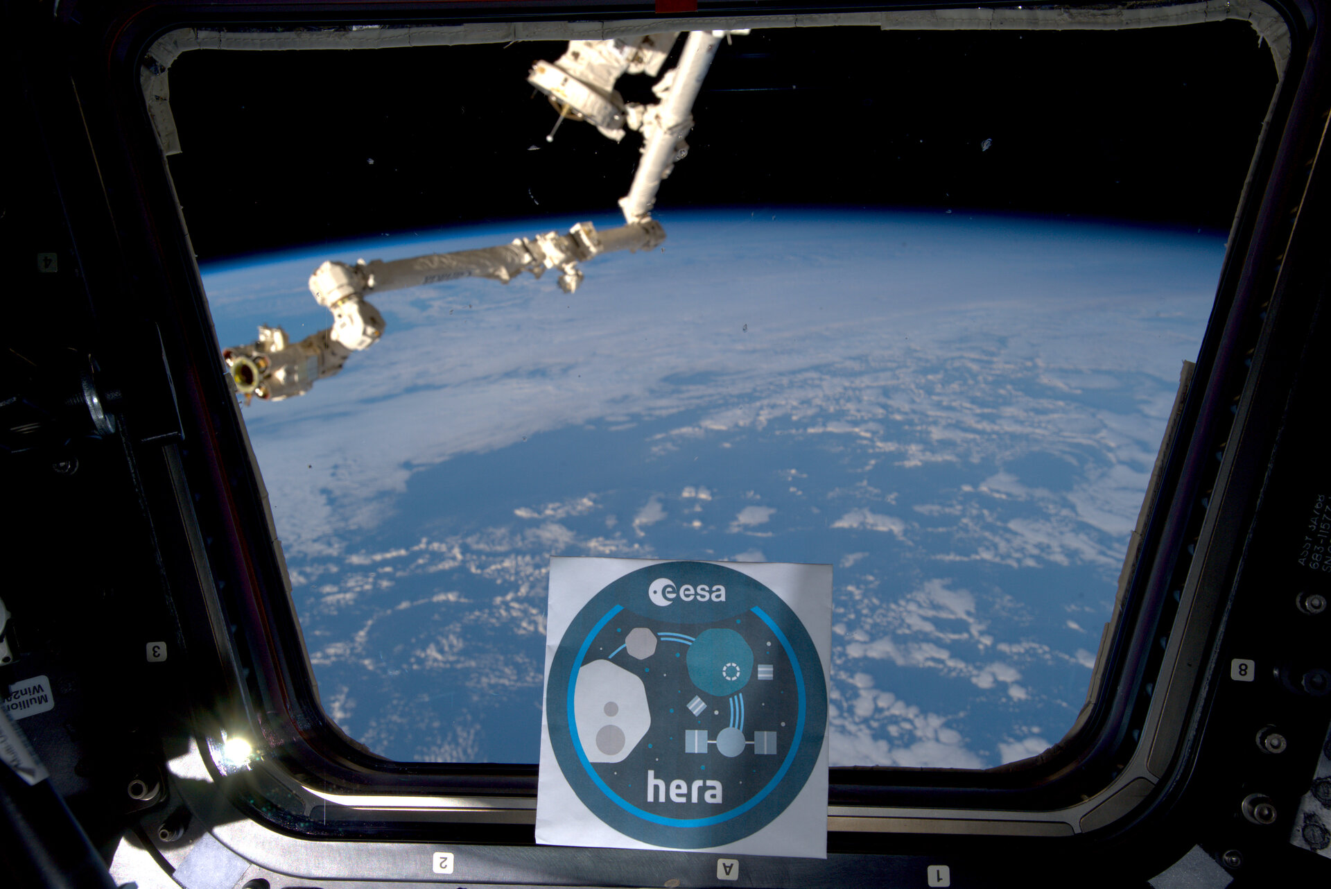 Hera logo aboard ISS