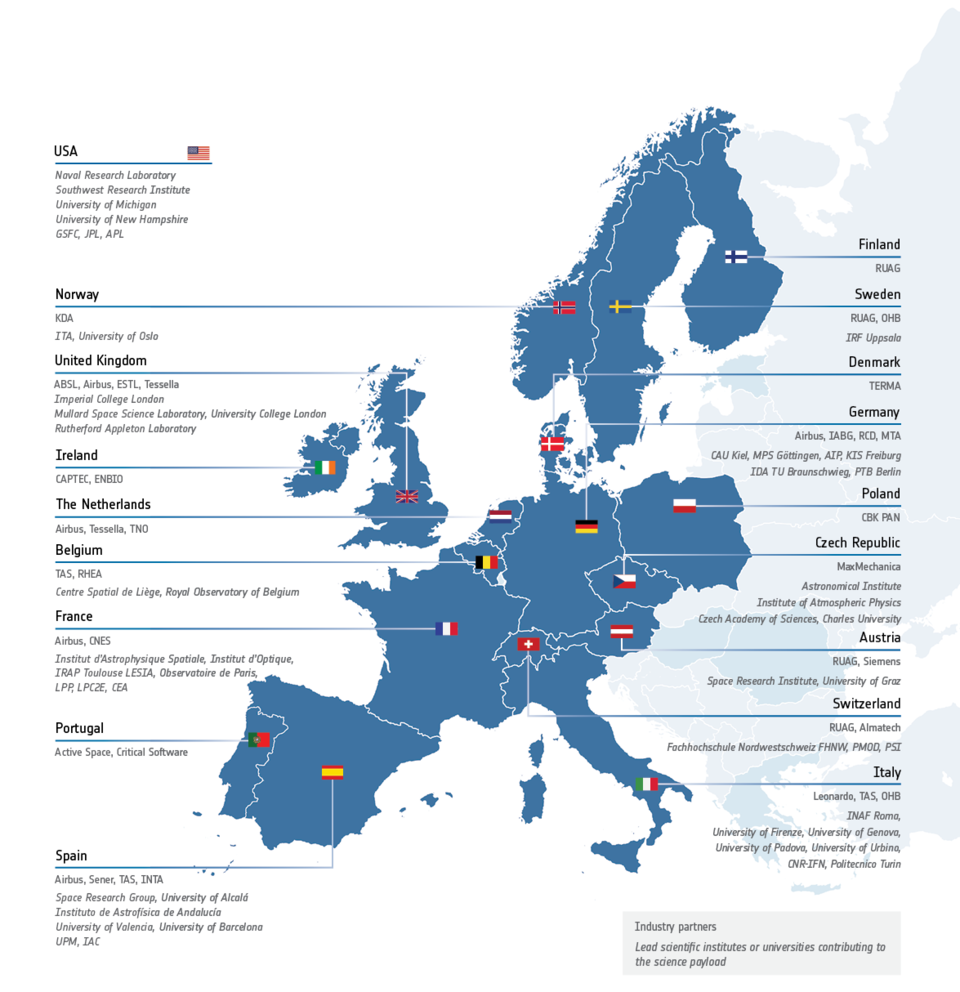 Les partenaires industriels et scientifiques de Solar Orbiter