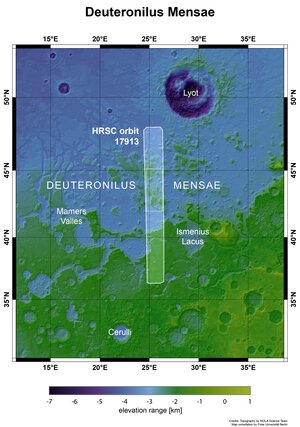 Deuteronilus Mensae in context