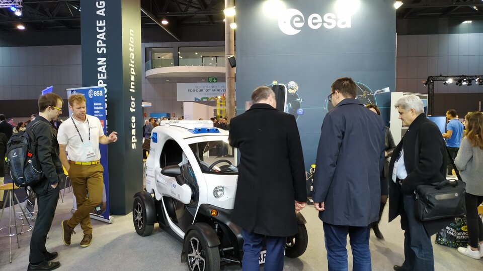 The Darwin car at the Smart City Expo World Congress in Barcelona