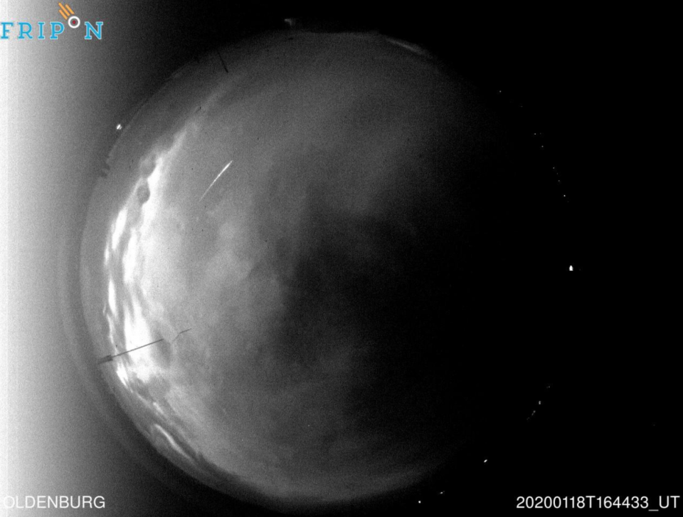 FRIPON Meteor-Sichtung 18.01.20