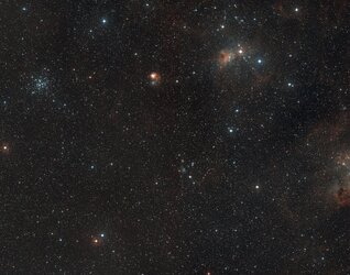 Wide-field view on star-forming region AFGL 5142
