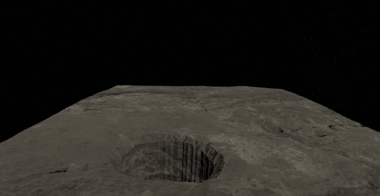 Entering a lunar lava tube