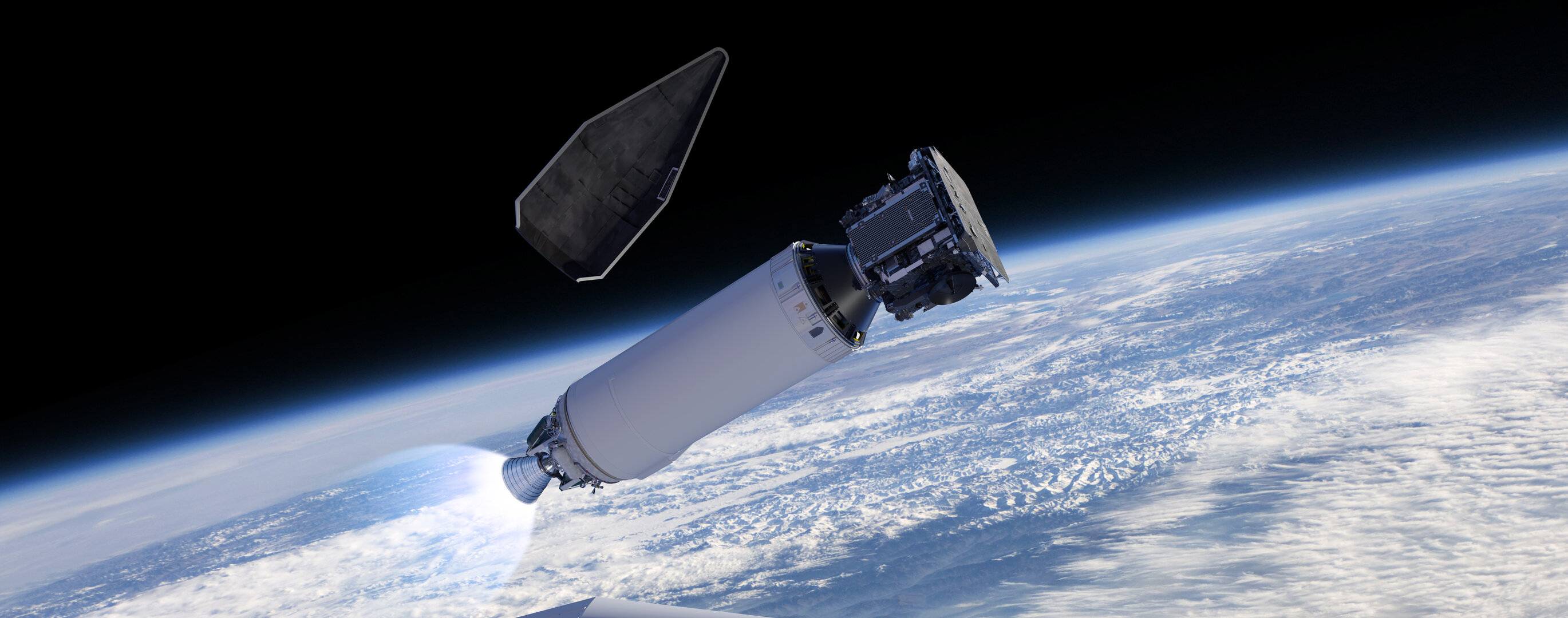 Solar Orbiter launch - fairing separation 