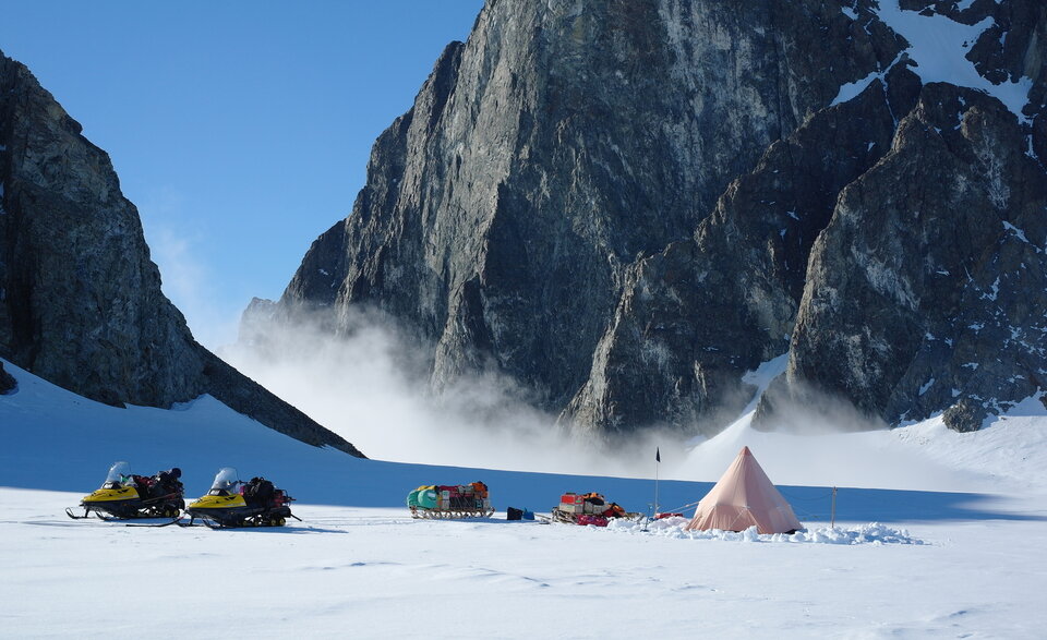 Field camp on Alexander Island, Antarctic Peninsula
