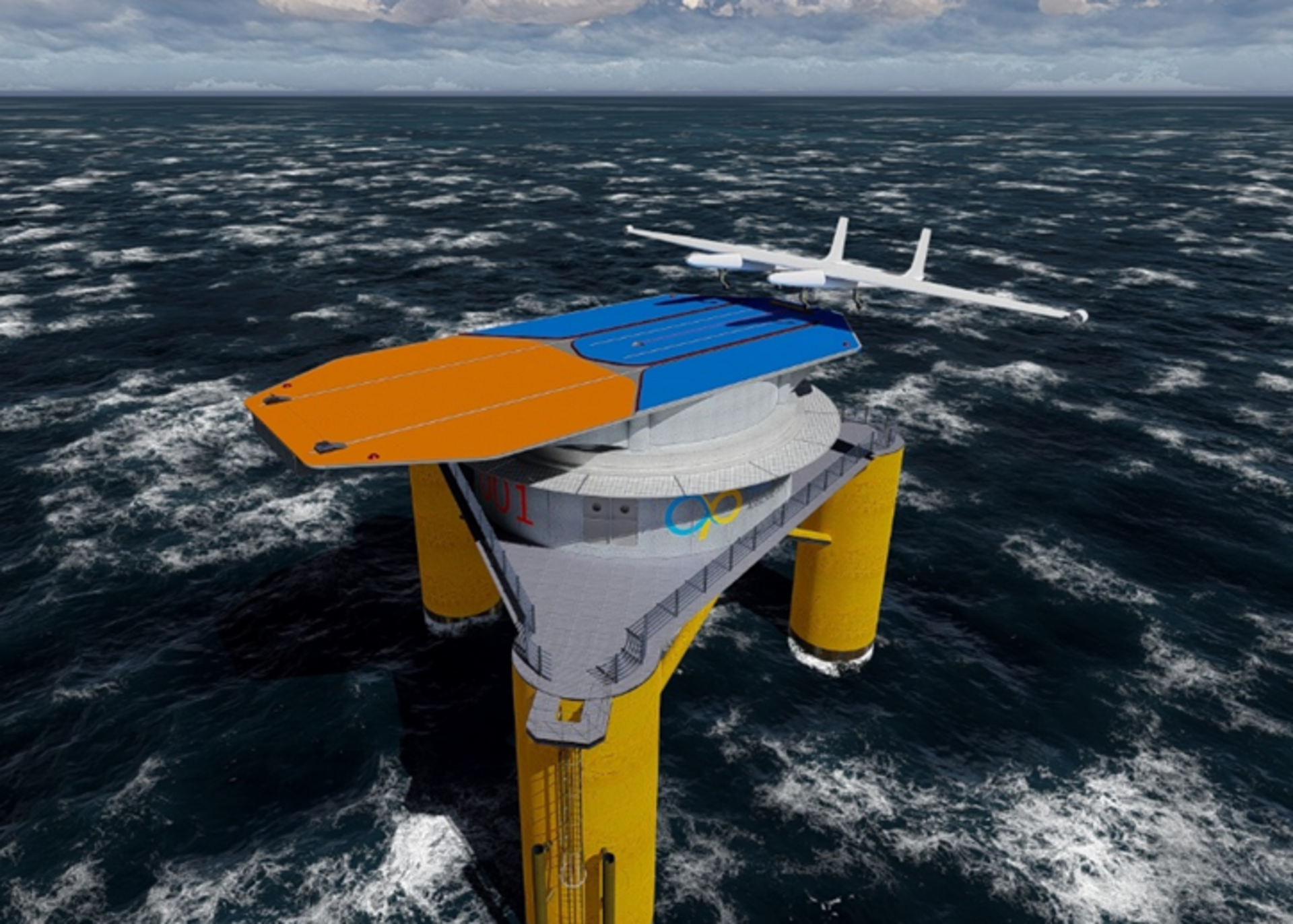 Ampyx Power drone landing platform