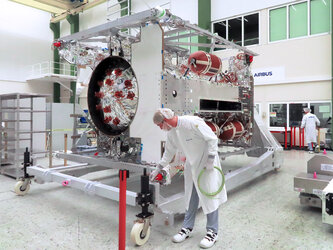 ESA’s Jupiter explorer Juice at Airbus facilities in Friedrichshafen ready for final integration