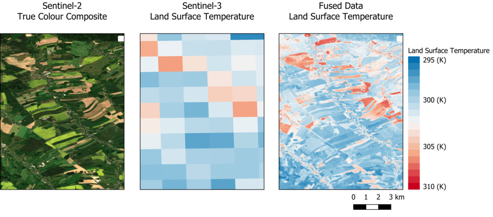 High-resolution land-surface temperature