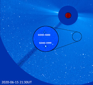 Citizen scientist discovers Sun-watcher SOHO’s 4000th comet